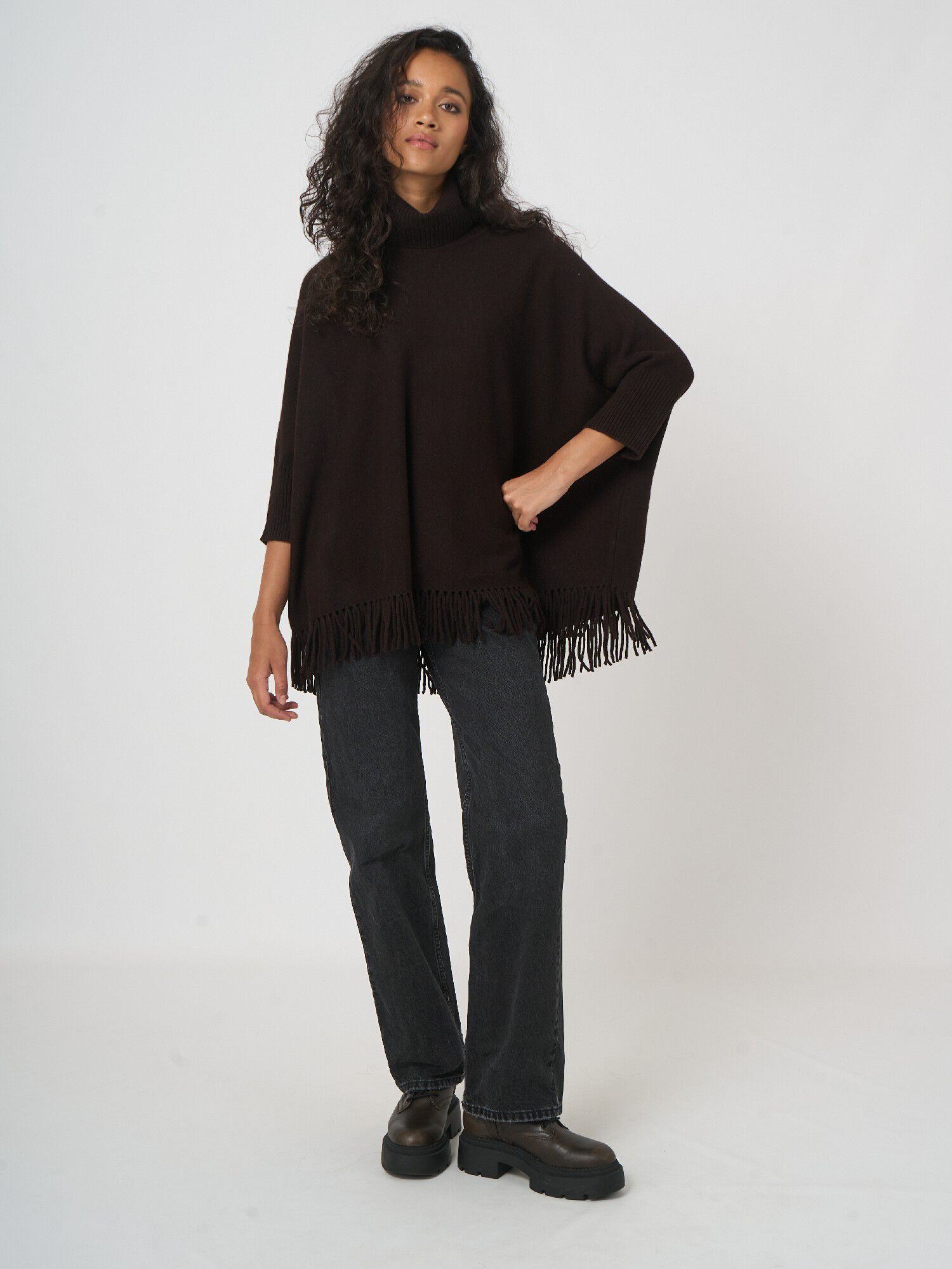 REPEAT Limited Edition - oversized kasjmier poncho afbeelding
