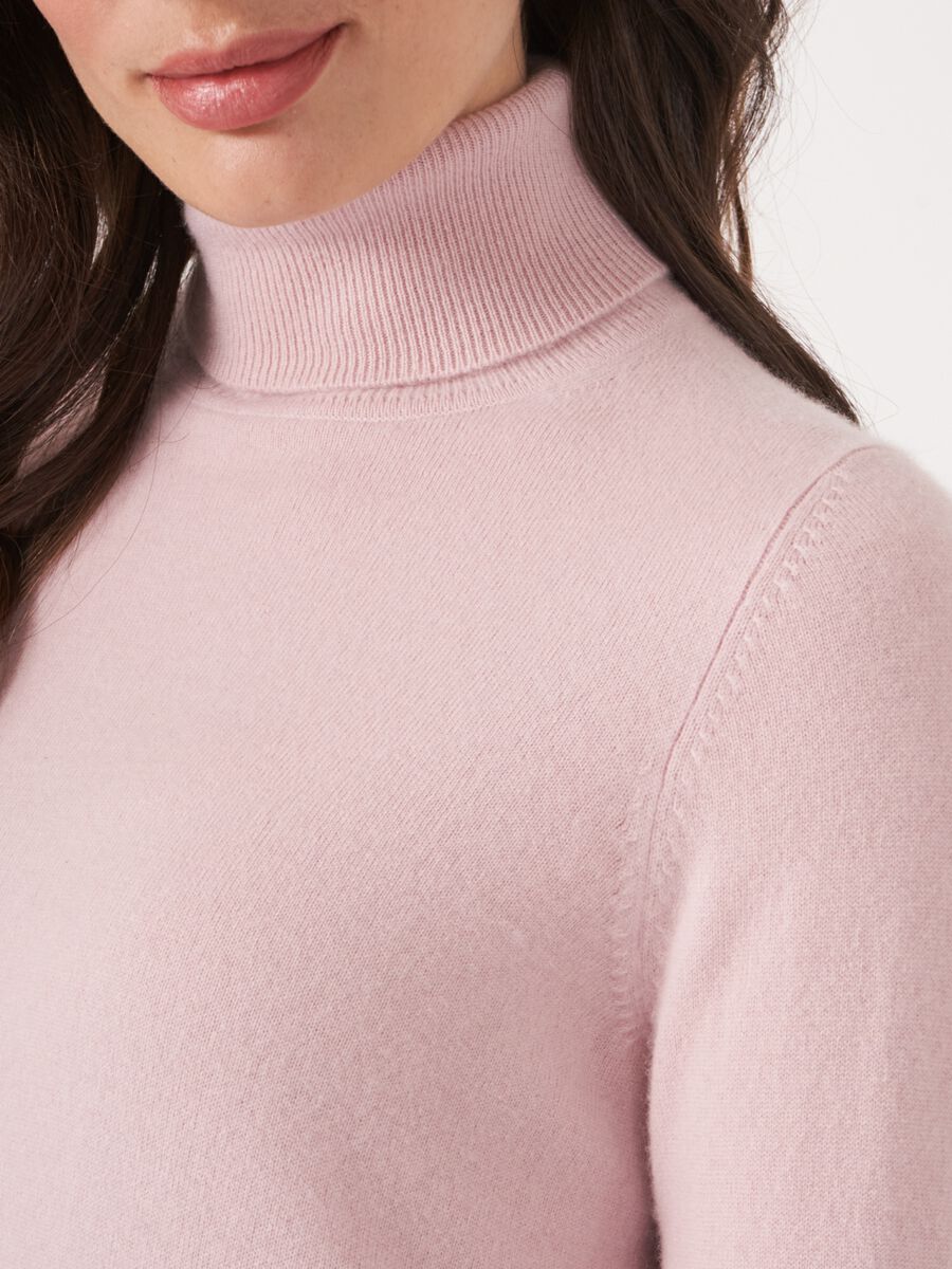 Basic Rollkragenpullover aus reinem Kaschmir image number 2