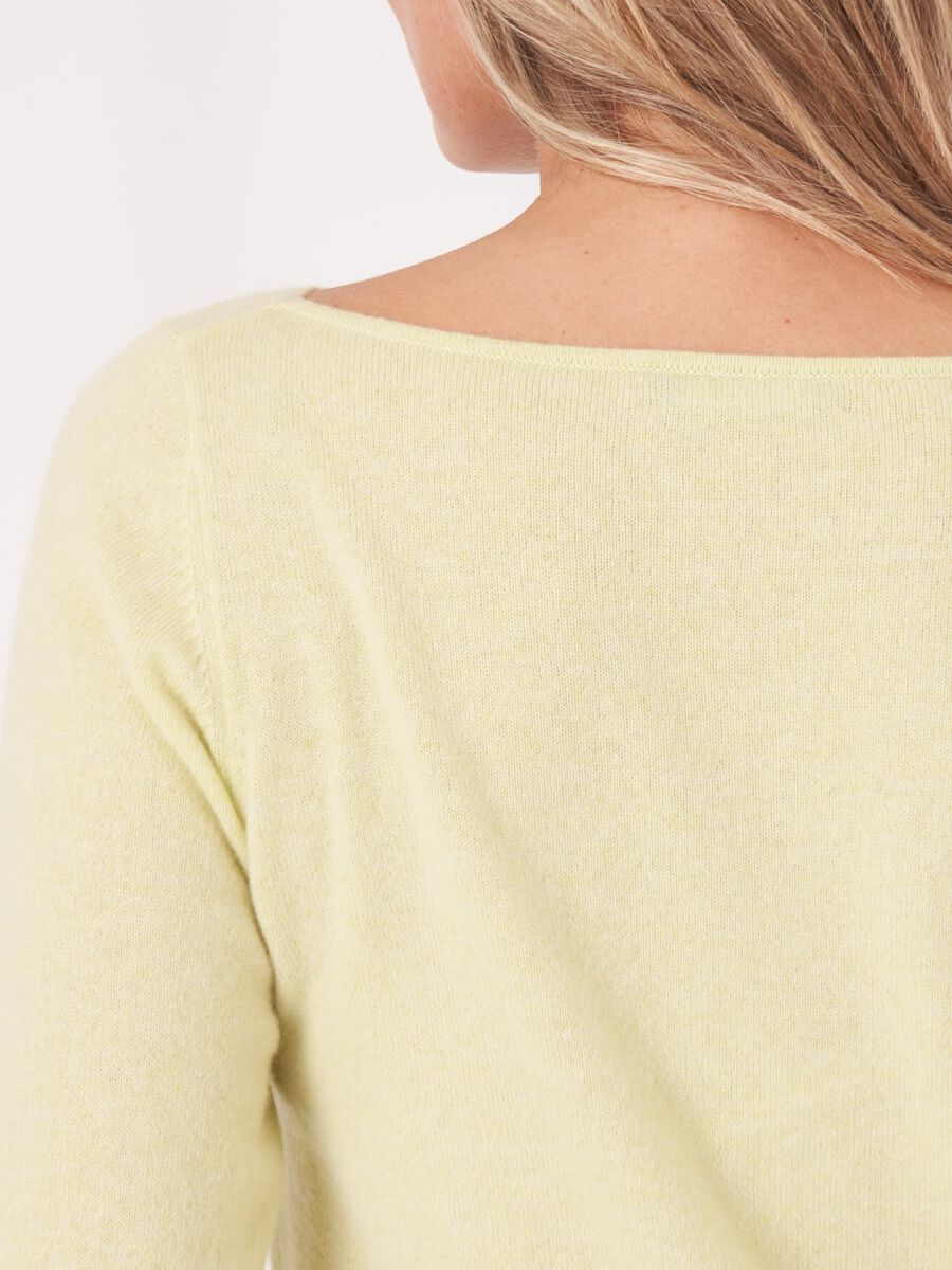 Pull col bateau en cachemire biologique image number 4