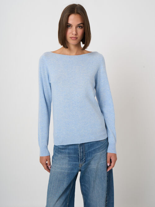 Pull col bateau en cachemire biologique