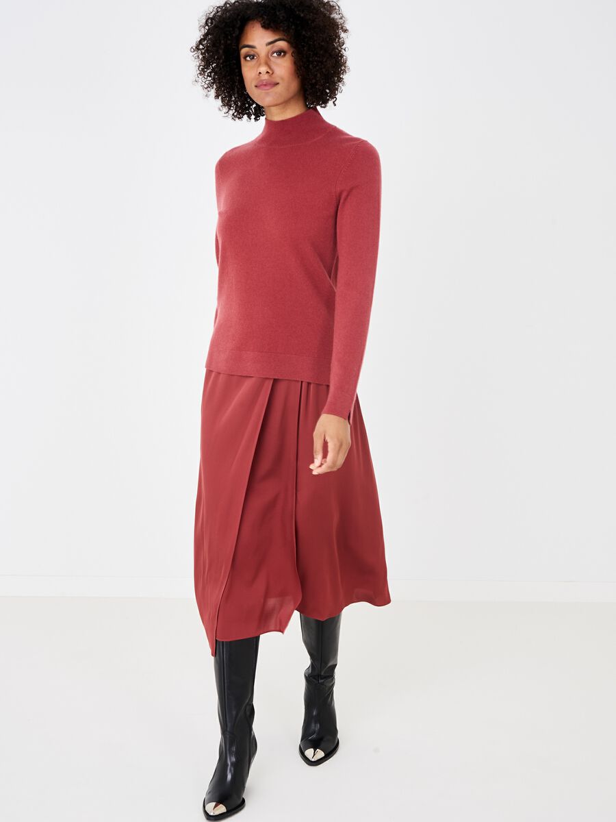 Pull à col montant en pur cachemire  image number 3