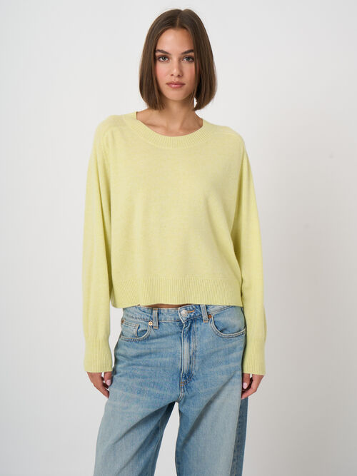 Pull court raglan en cachemire biologique