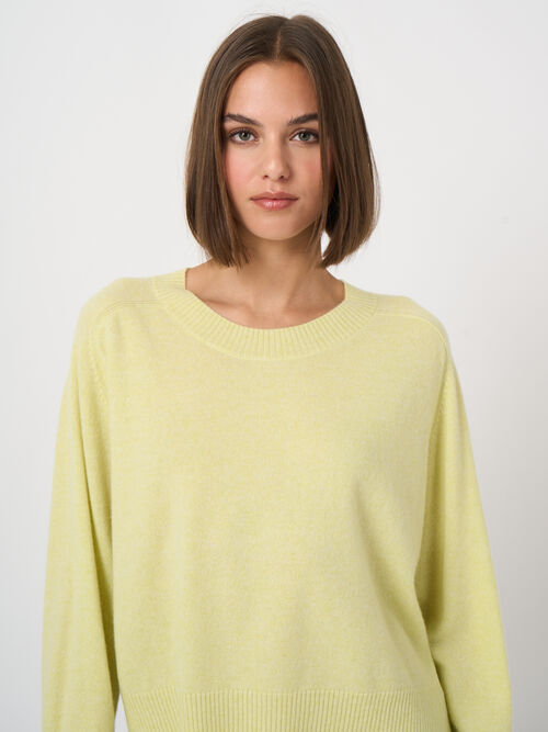 Pull court raglan en cachemire biologique