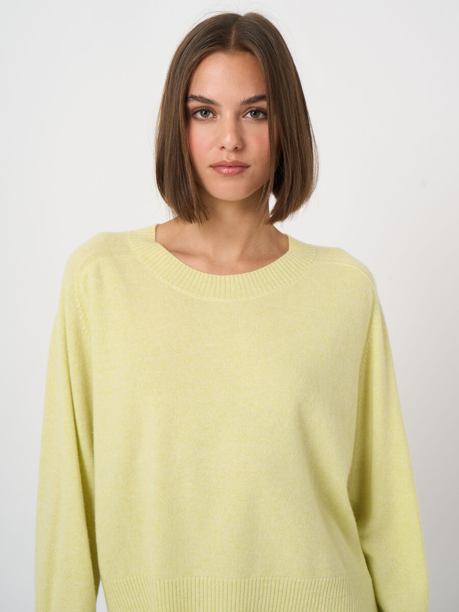 K&uuml;rzer Bio-Kaschmir-Raglan-Pullover image number 1