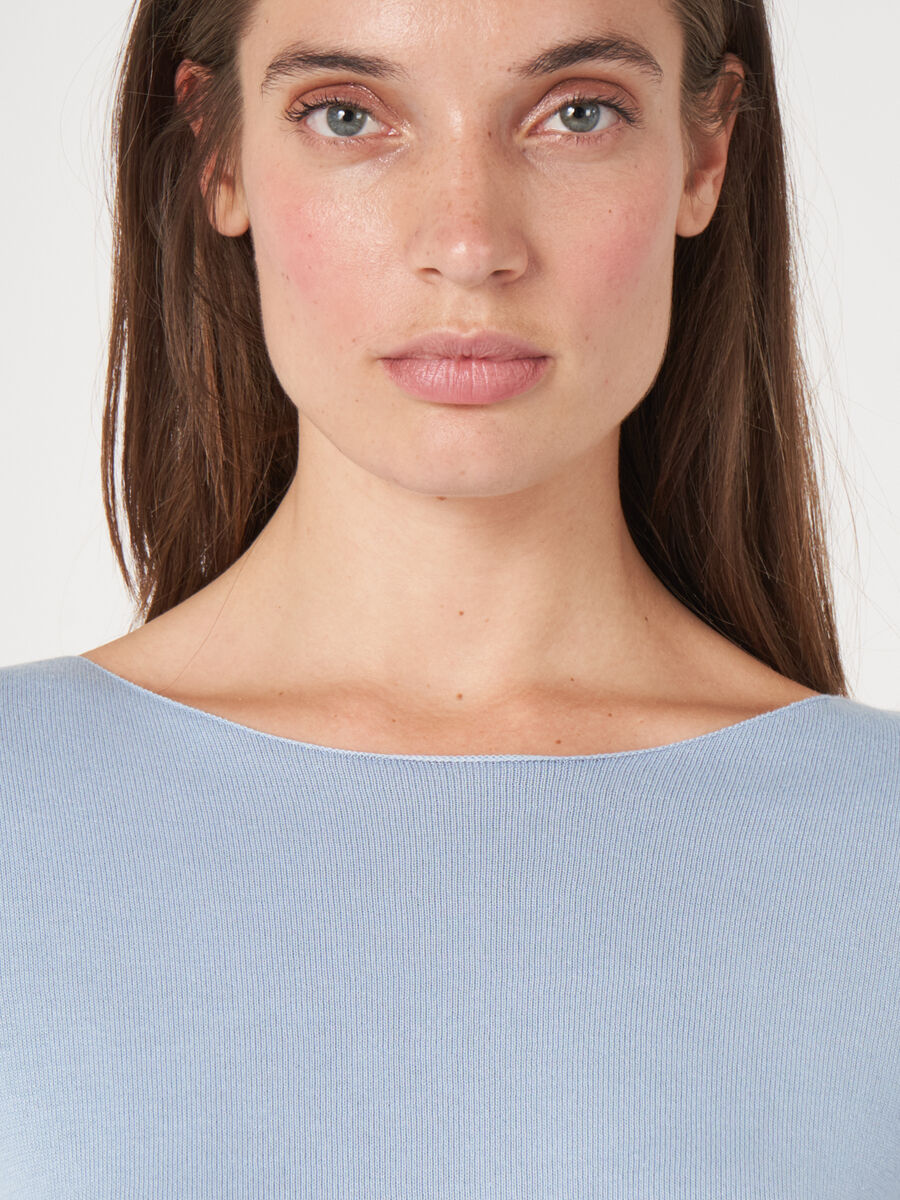 Basic Langarm-Pullover aus Bio-Baumwollmischung image number 4