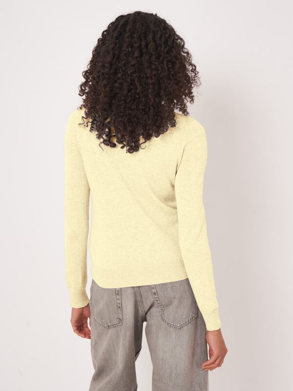 Basic Feinstrick-Strickjacke aus Baumwollmischung image number 3