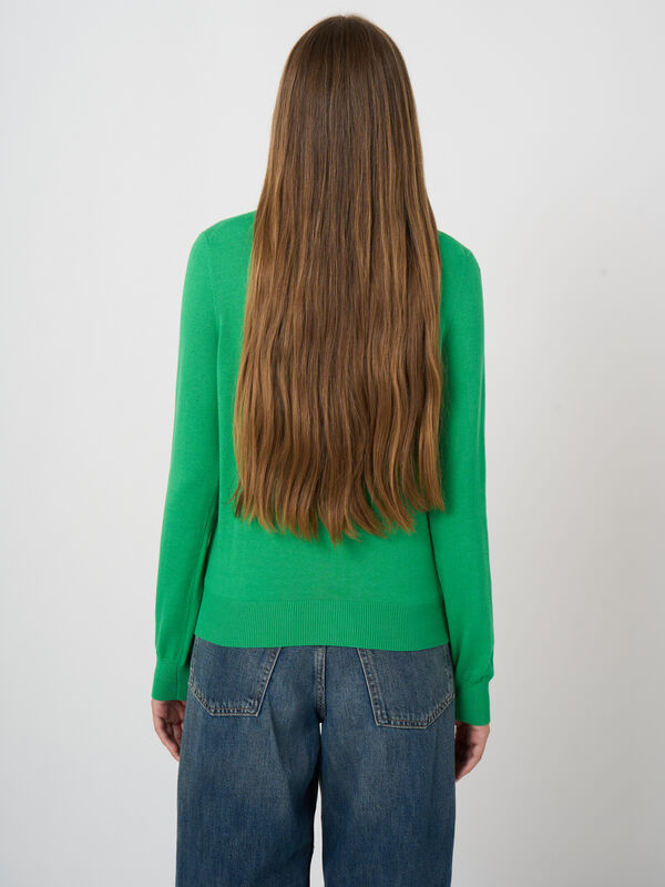 Basic Feinstrick-Strickjacke aus Baumwollmischung image number 3