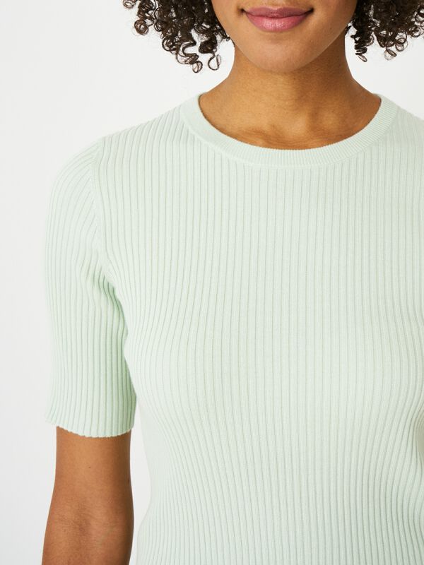 Basic trui met korte mouwen image number 2