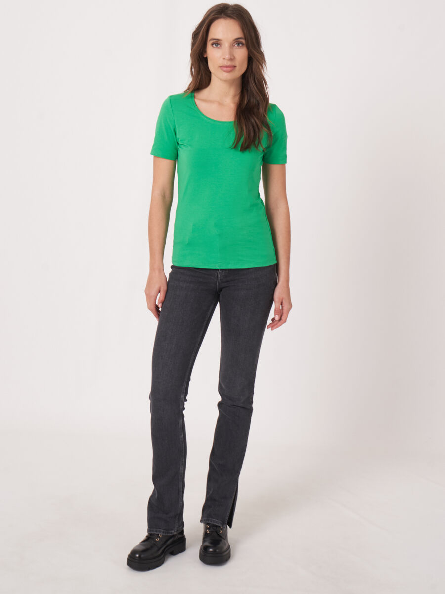 Basic cotton crew neck T-shirt image number 4