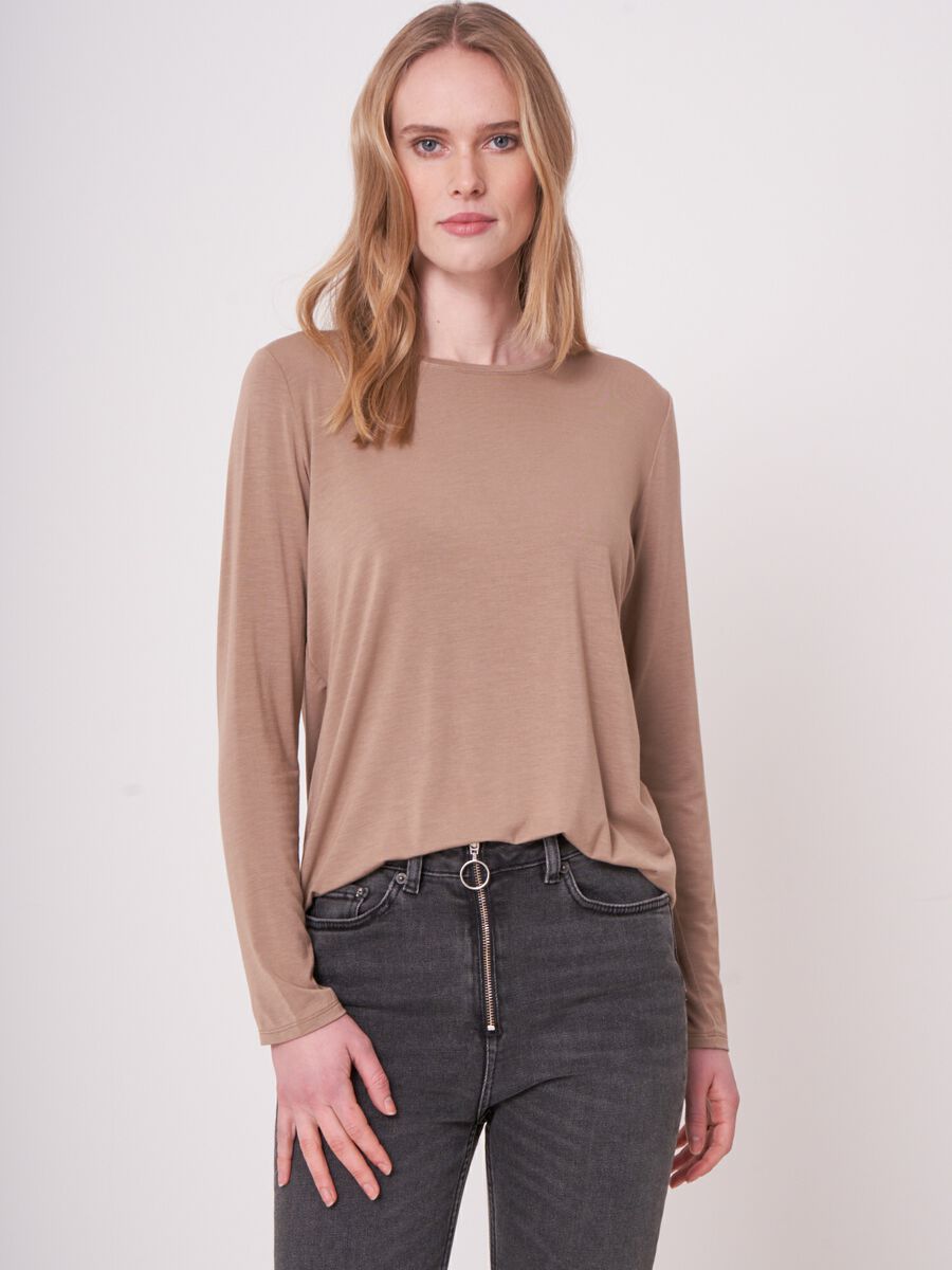 Basic women's long-sleeved top image number 0