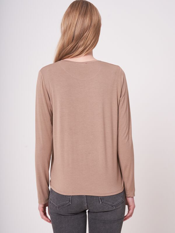 Basic women's long-sleeved top image number 1