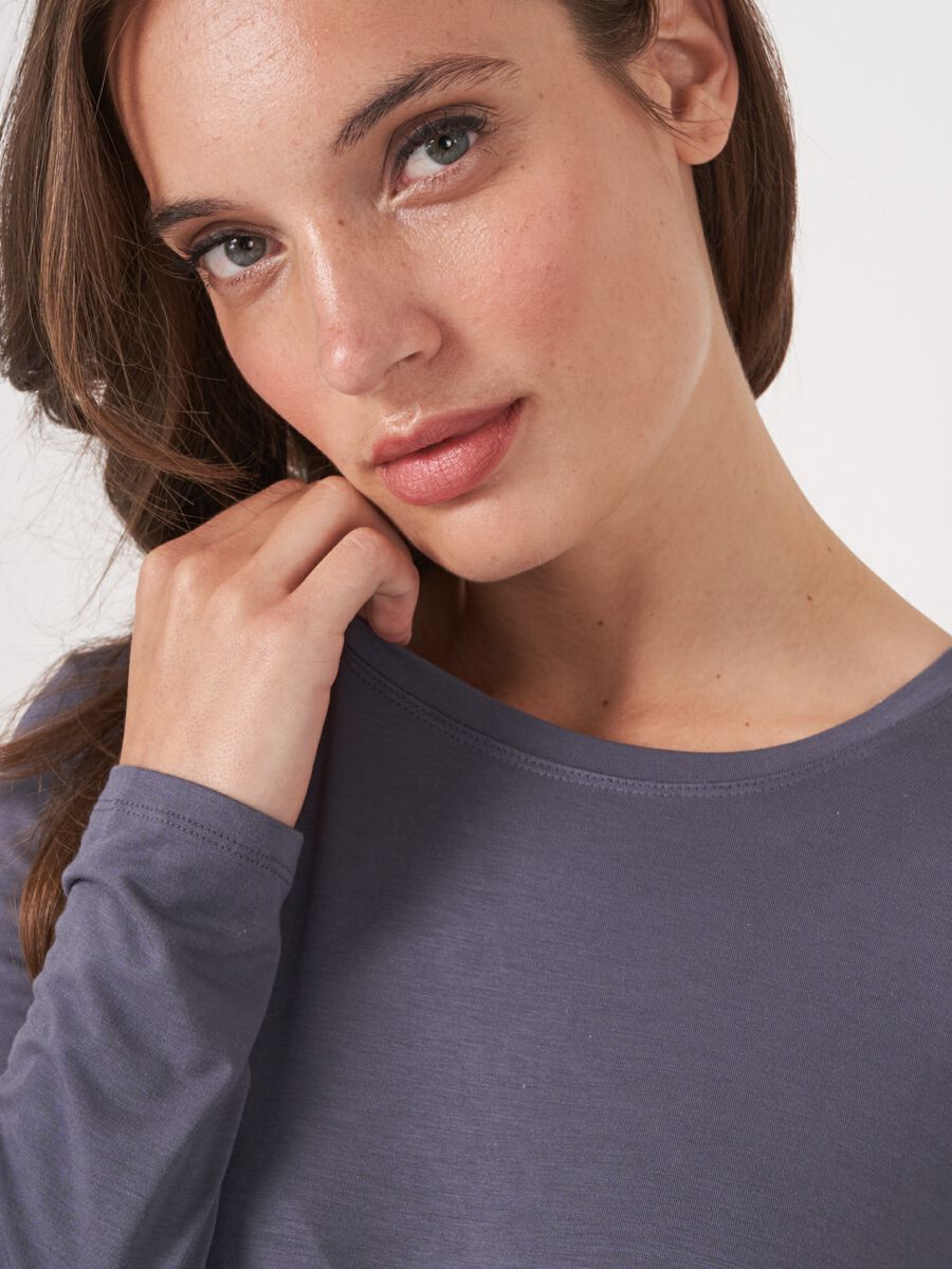 Basic women's long-sleeved top image number 3