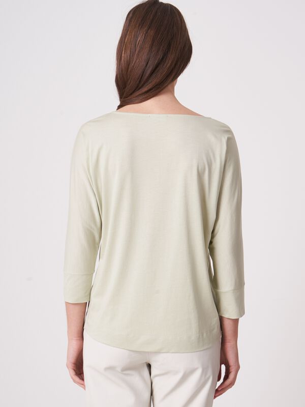 Batwing top with 3/4 sleeve image number 1