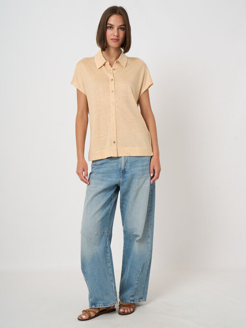 Linen shirt top