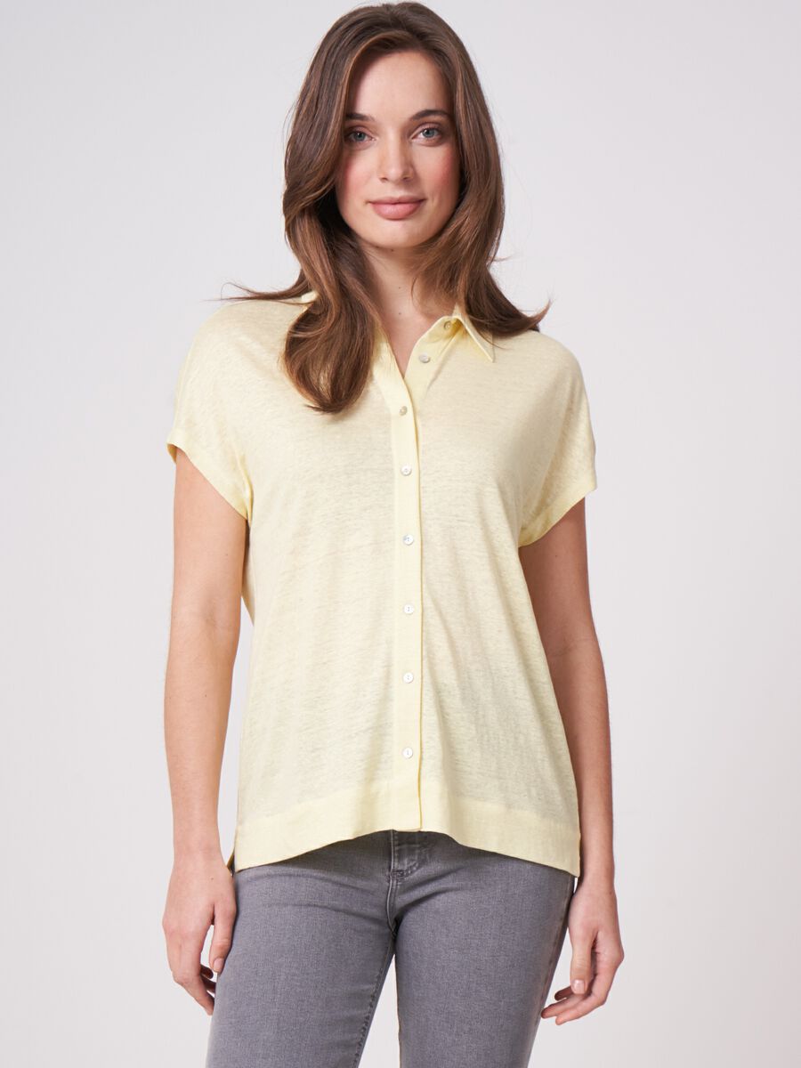 Linen shirt top image number 0