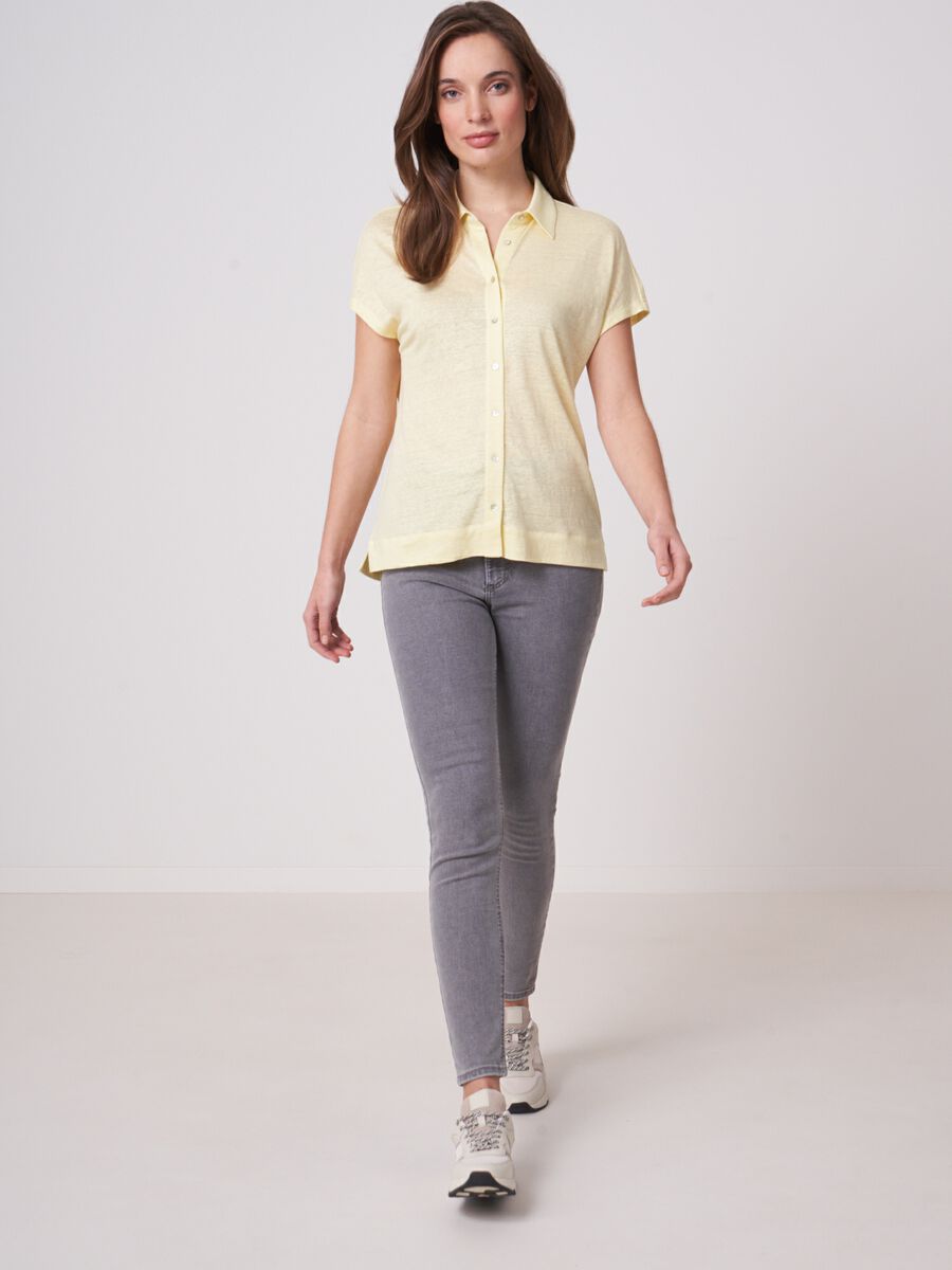 Linen shirt top image number 3