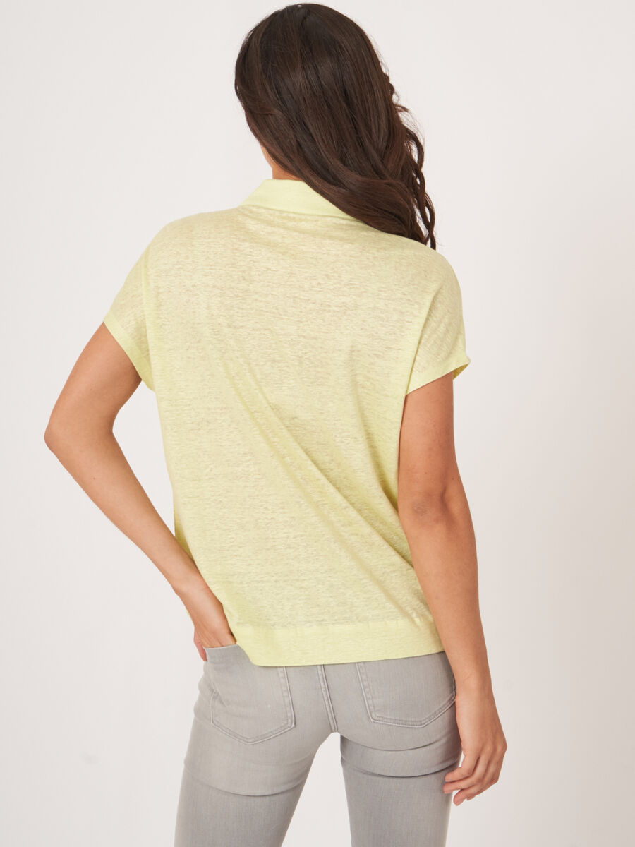 Linen shirt top image number 4