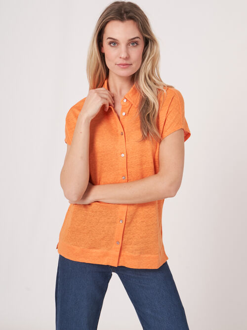 Linen shirt top