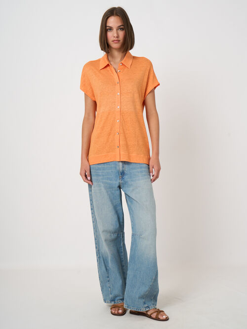 Linen shirt top