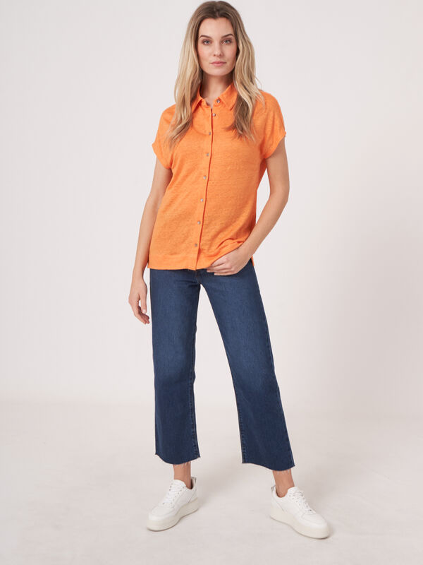 Linen shirt top image number 1