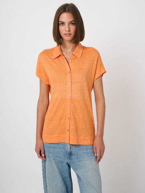 Linen shirt top