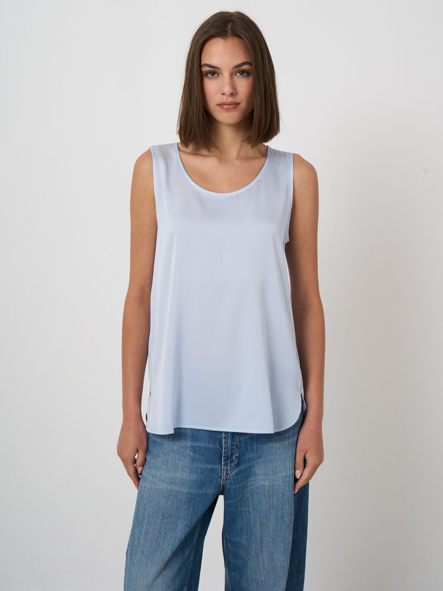 Silk tank top image number 0