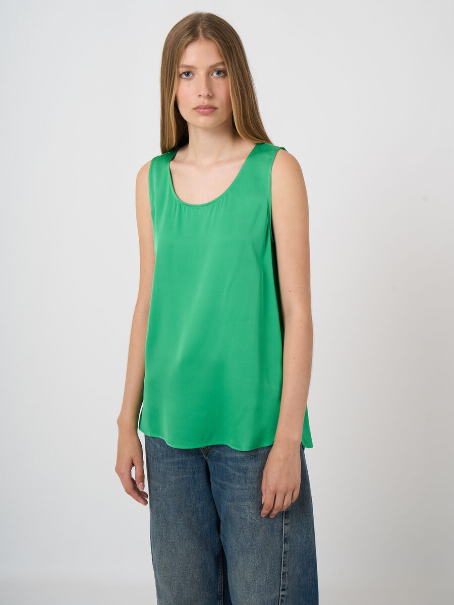 Silk tank top image number 1