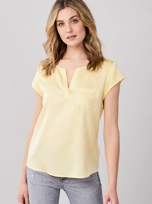 Top with chest pocket