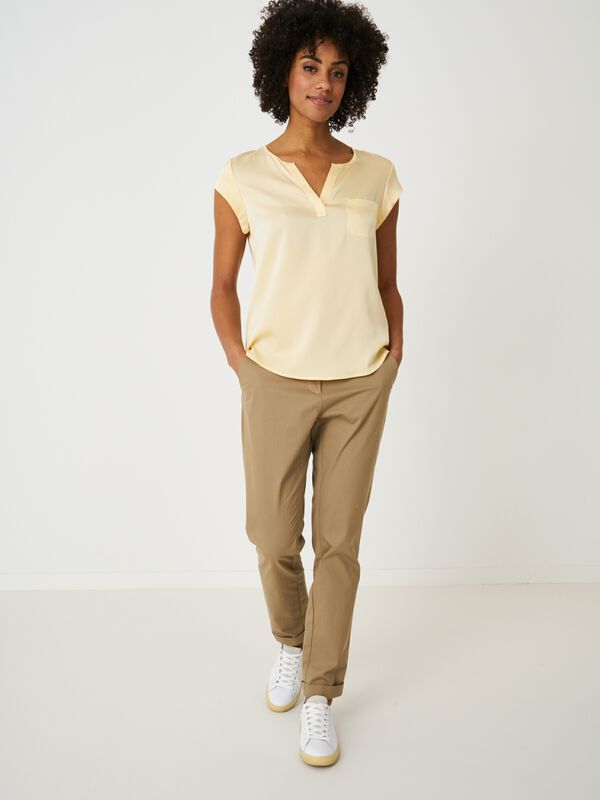 Blusentop mit Brusttasche image number 3