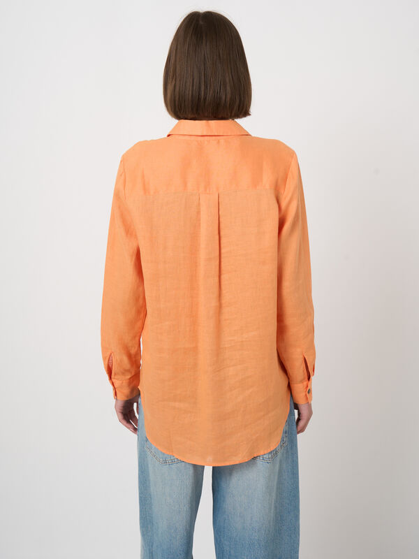 Leinenbluse mit Brusttaschen image number 3