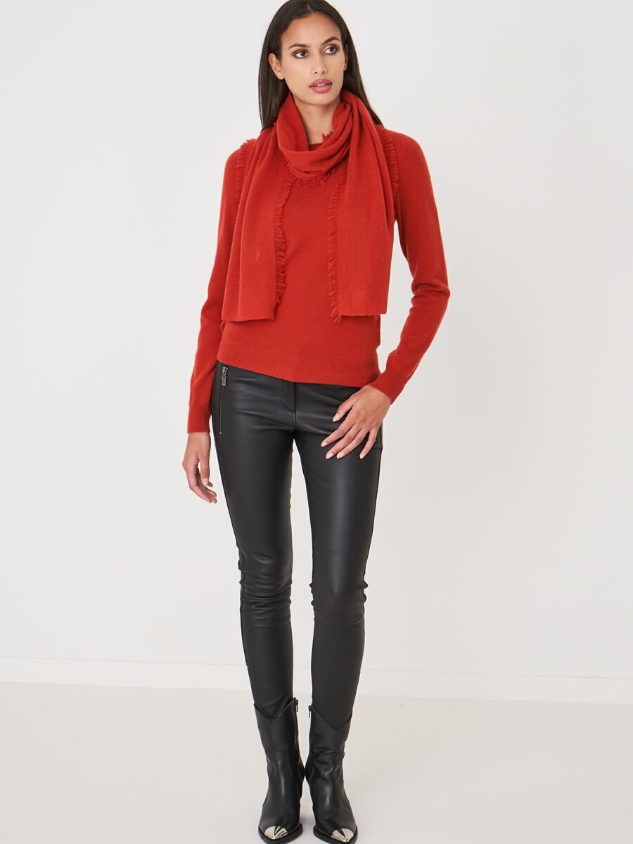 Large cashmere scarf image number 3