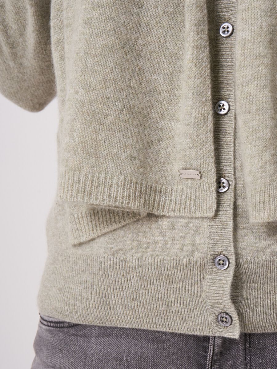 Fine knit organic cashmere scarf image number 1