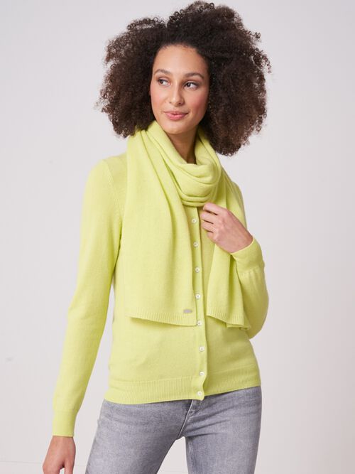 Basic Feinstrick-Schal aus reinem Kaschmir