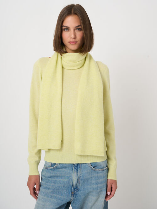 Fine knit organic cashmere scarf