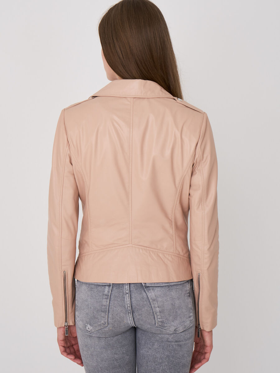 Leren bikerjas image number 3