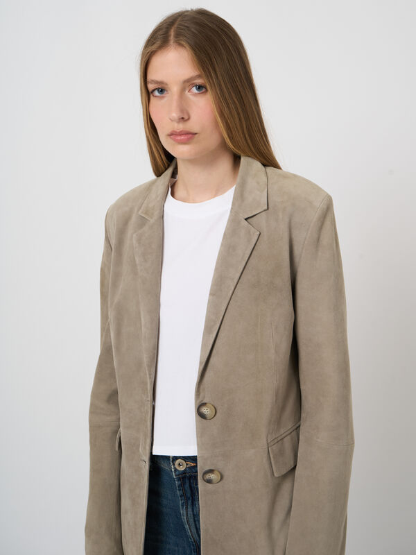 Blazer aus Veloursleder image number 1